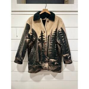 Men's Denali REVERSIBLE Outerwear Jacket Size SMALL Forest/Green NWOT